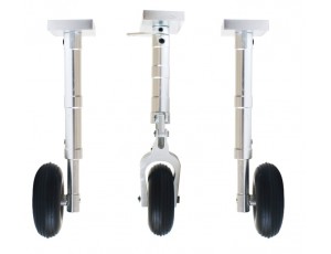 FN CNC Suspension Strut & Wheel Set For 70mm EDF Jet With Metal Mount